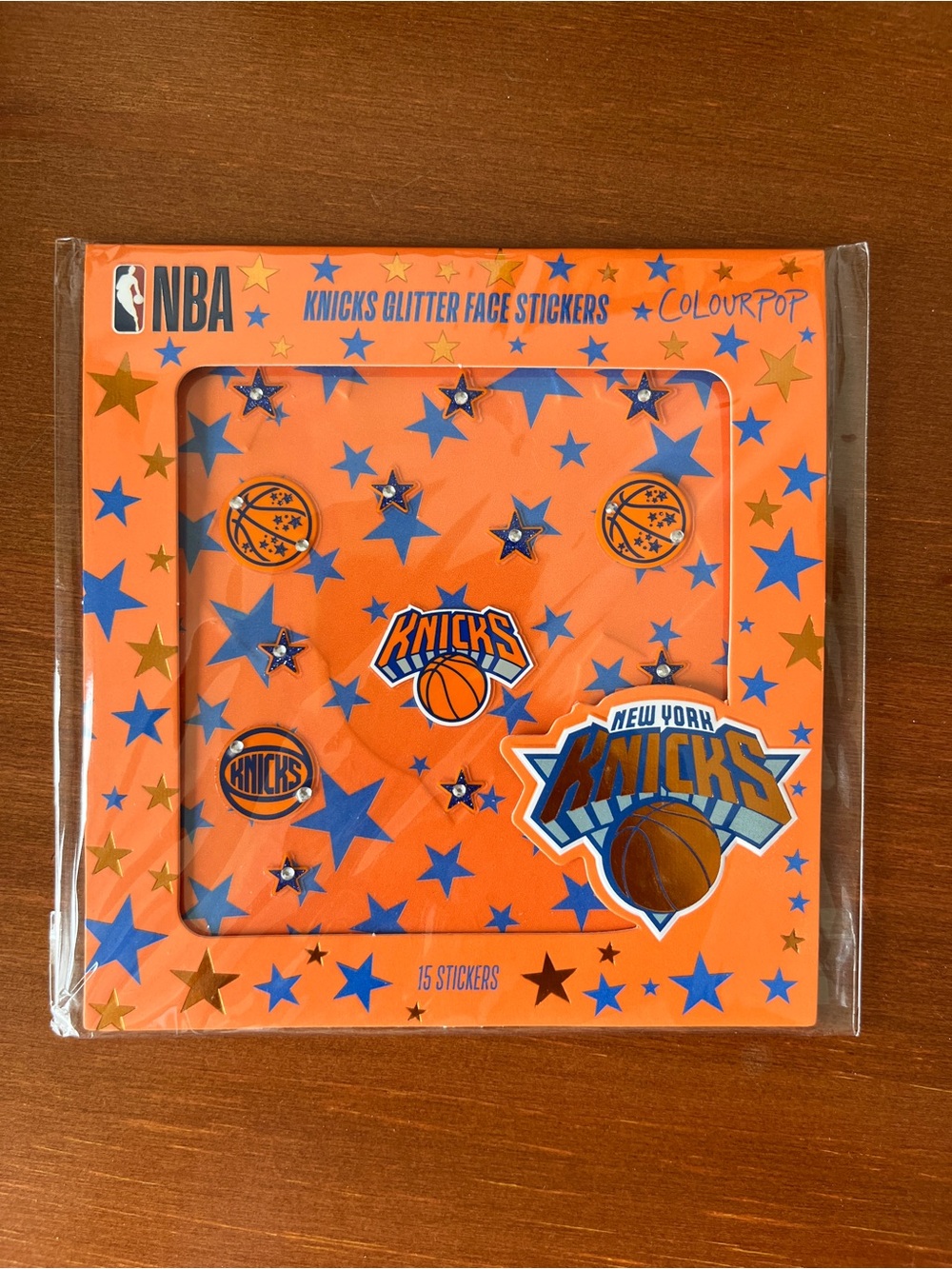 Colourpop NBA Knick Face Gems and Stickers